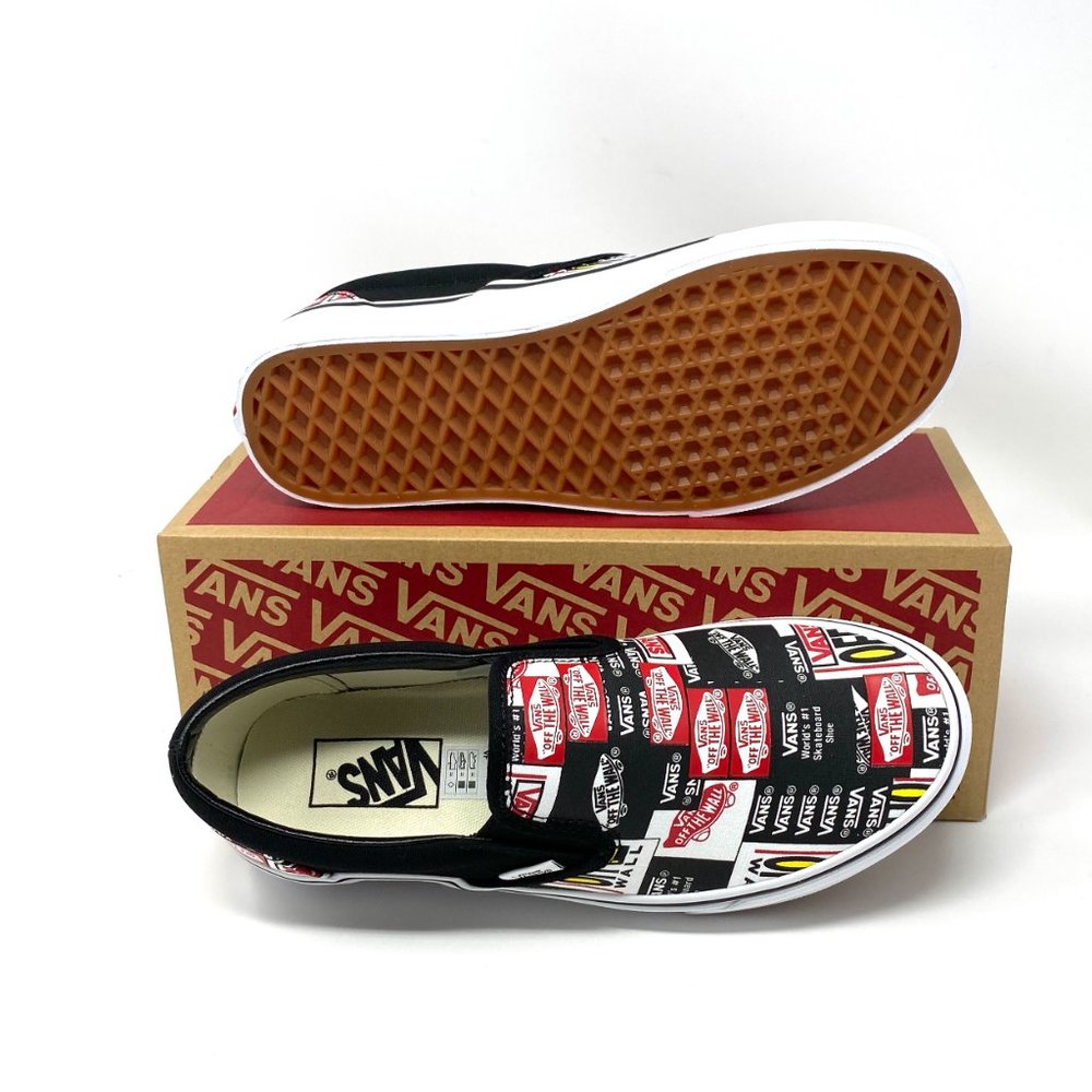 💖MEGA SALE💖Vans Classic Slip Label Mix Black Casual Women VN0A4BV3V9A - Picture 3 of 11